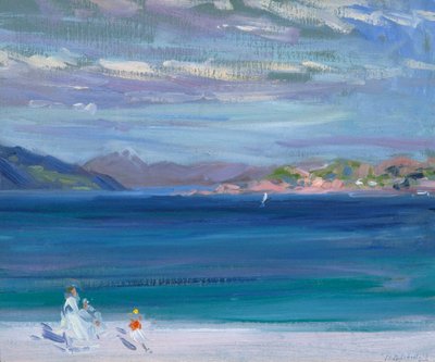 The Tail of Mull fra Iona (olje på lerret) av Francis Campbell Boileau Cadell