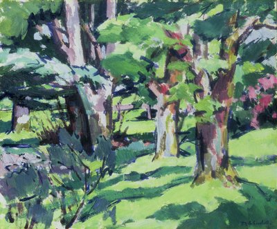 Trær ved Auchinleck, Ayrshire av Francis Campbell Boileau Cadell
