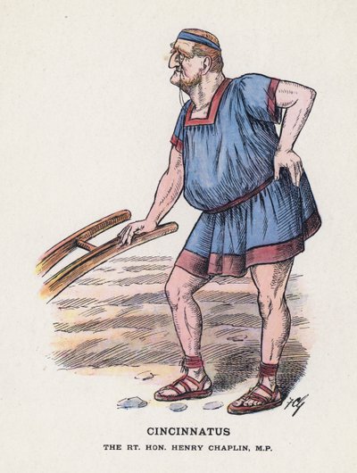 Cincinnatus, The Rt Hon Henry Chaplin (farge litho) av Francis Carruthers Gould