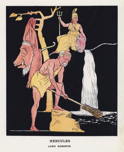 Hercules, Lord Roberts (farge litho) av Francis Carruthers Gould