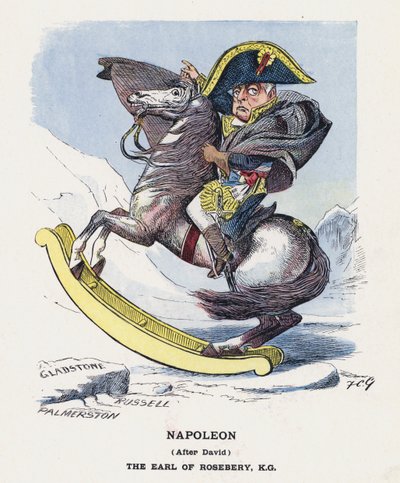Napoleon, etter David, jarlen av Rosebery (farge litho) av Francis Carruthers Gould
