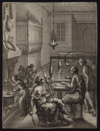 Kvinner på jobb av Francis Cleyn