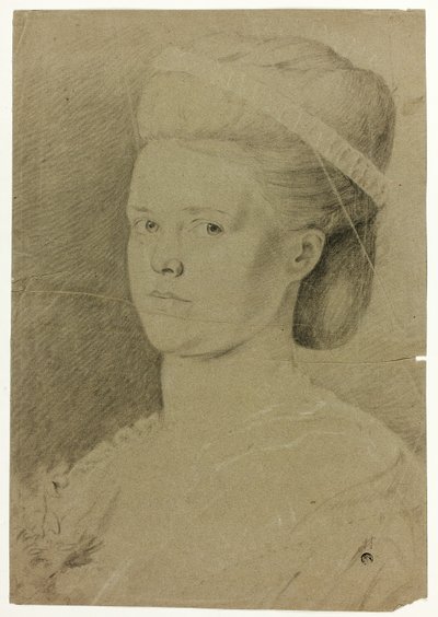 Portrettbyste av ung kvinne av Francis Cotes