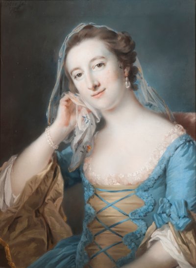 Portrett av Elizabeth, datter av Sir Edward Hulse, 1st Baronet, 1755 (pastell på papir) av Francis Cotes