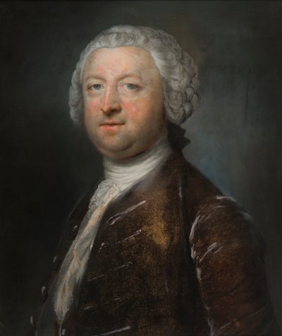 Portrett av Sir Orlando Bridgeman 4th Bt, ca. 1750-65 (pastell på papir) av Francis Cotes