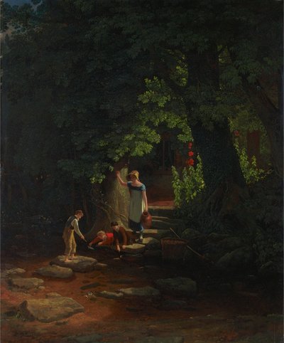 Barn ved en bekk av Francis Danby