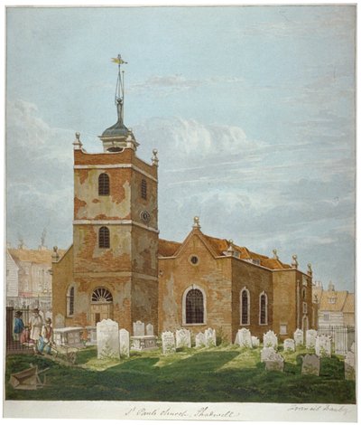 Church of St Paul, Shadwell, London, c1810 av Francis Danby