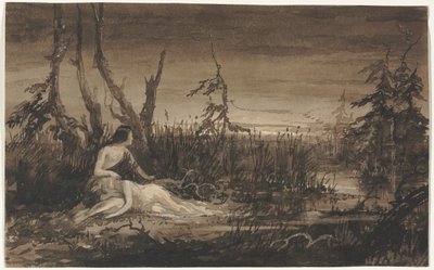 Figurer i et landskap. av Francis Danby