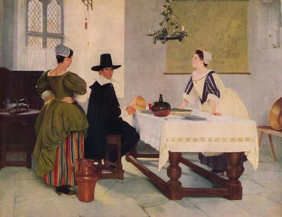 Between Two Fires, c1892, 1938 av Francis Davis Millet