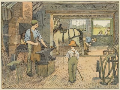 Smed (fargelitografi) av Francis Donkin Bedford