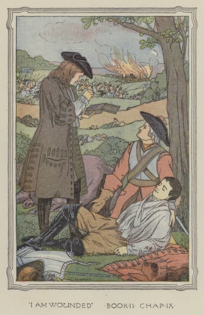 Illustrasjon til Henry Esmonds historie (fargelitografi) av Francis Donkin Bedford