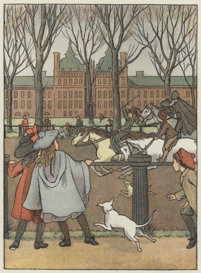 London: Rotten Row (fargelitografi) av Francis Donkin Bedford