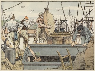 Stevedore (fargelitografi) av Francis Donkin Bedford
