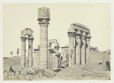 Cleopatras tempel i Erment, nær Theben, 1857. av Francis Frith