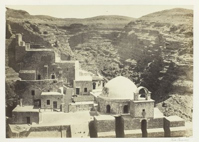 Mar-Saba-klosteret, nær Jerusalem, 1857. av Francis Frith