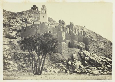Doum Palm og den ødelagte moskeen, Philæ av Francis Frith