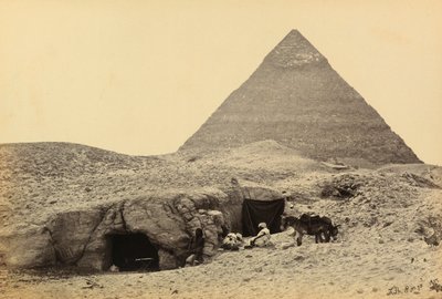 Egypt og Palestina: pyramidene i Kefren og graver i festningen i Giza, Øvre Egypt av Francis Frith