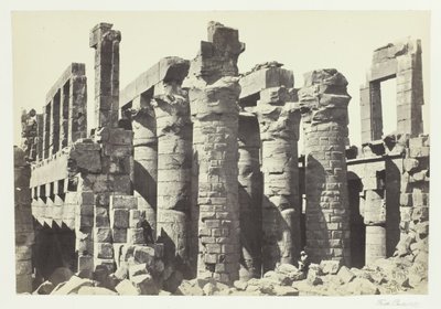 Hall of Columns, Karnac, 1857. av Francis Frith