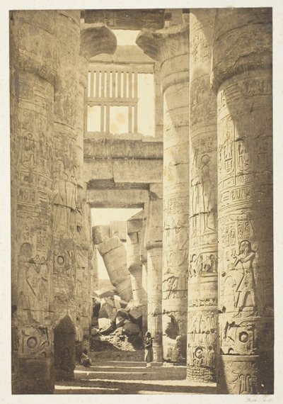 Interiør i Hall of Columns av Francis Frith