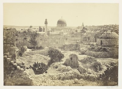 Jerusalem fra bymuren av Francis Frith