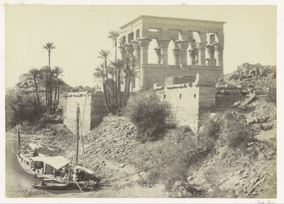 Trajans kiosk på Philae Island i Nilen Faraos seng, Island of Philae (tittel på objekt) av Francis Frith