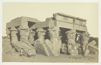 Kom til Ombo, Øvre Egypt, 1857. av Francis Frith