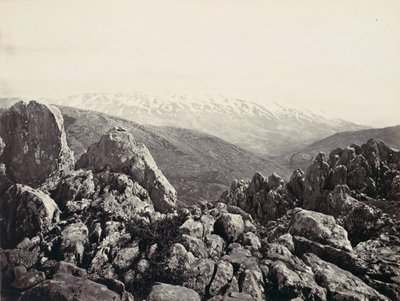 Mount Hermon, The Mount of Transfiguration, ca. 1857. av Francis Frith