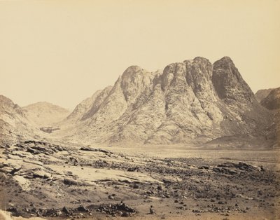 Horeb-fjellet, Sinai av Francis Frith