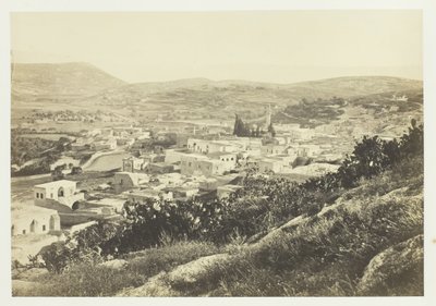 Nasaret, fra nordvest, 1857. av Francis Frith