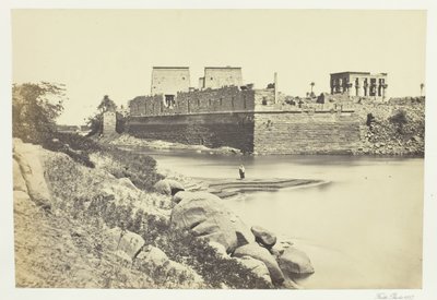 Sørenden av øya Philæ, 1857. av Francis Frith