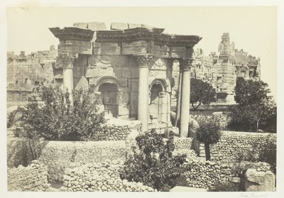 The Circular Temple, Baalbec, 1857. av Francis Frith