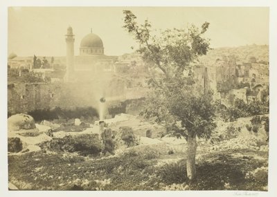 Moskeen i Omar, Jerusalem, 1857. av Francis Frith