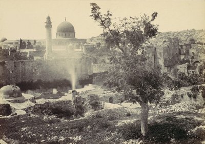 Moskeen i Omar, Jerusalem, 1857. av Francis Frith