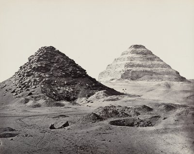 Pyramidene i Saqqara sett fra nordøst av Francis Frith