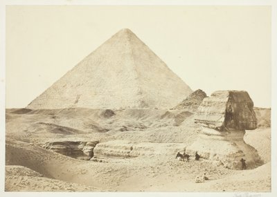 The Sphynx and Great Pyramid, 1857, trykt 1862. av Francis Frith