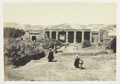 Goorneh-tempelet, Theben av Francis Frith