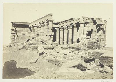 Maharaka-tempelet, Nubia, 1857. av Francis Frith