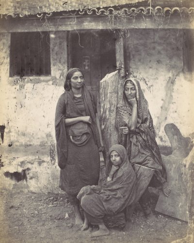 Tre østindiske kvinner, 1870-tallet. av Francis Frith
