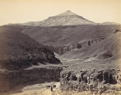Kongenes dal, Theben, ca. 1857, trykt 1870-årene. av Francis Frith