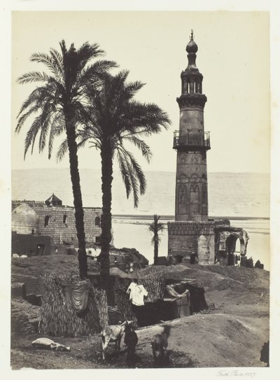 Utsikt ved Girgeh, Øvre Egypt, 1857. av Francis Frith
