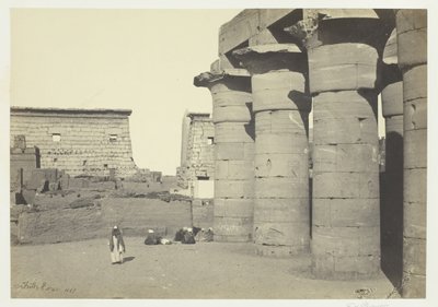 Utsikt på Luxor, 1857. av Francis Frith