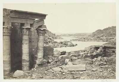 Utsikt fra Philae, Looking North, 1857. av Francis Frith