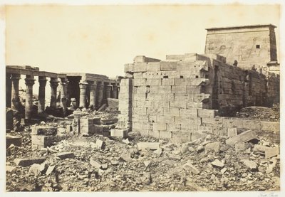 View on the Island of Philae, 1857, trykt 1862. av Francis Frith