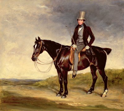 John Hay-Mackenzie på sin Dark Bay Cob (olje på lerret) av Francis Grant