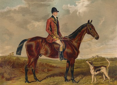 Mr Charles Davis - Huntsman of the Royal Buckhounds, c1860s, c1879. av Francis Grant