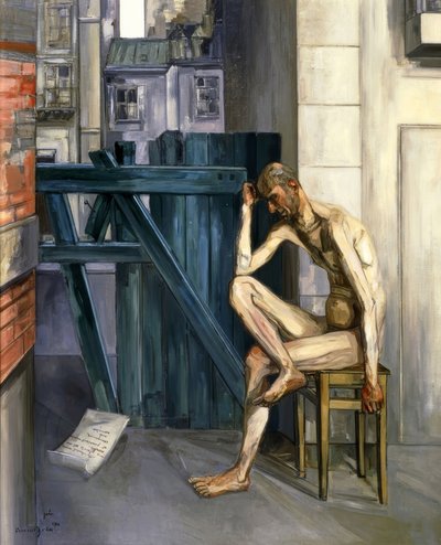 Job, 1944, olje på lerret, 161,9 × 129,9 cm, av Francis Gruber
