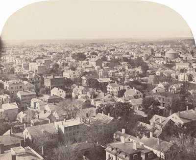 Ser nordvest fra Westminster Street, Providence, 1858-1860. av Francis Hacker
