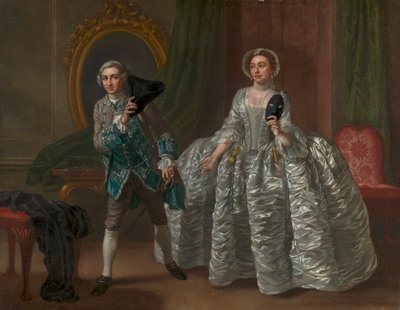 David Garrick og Mrs. Pritchard i Benjamin Hoadleys "The Suspicious Husband" av Francis Hayman