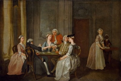 Spiller på Quadrille, 1740-50. av Francis Hayman