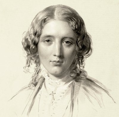 Portrett av Harriet Beecher Stowe av Francis Holl